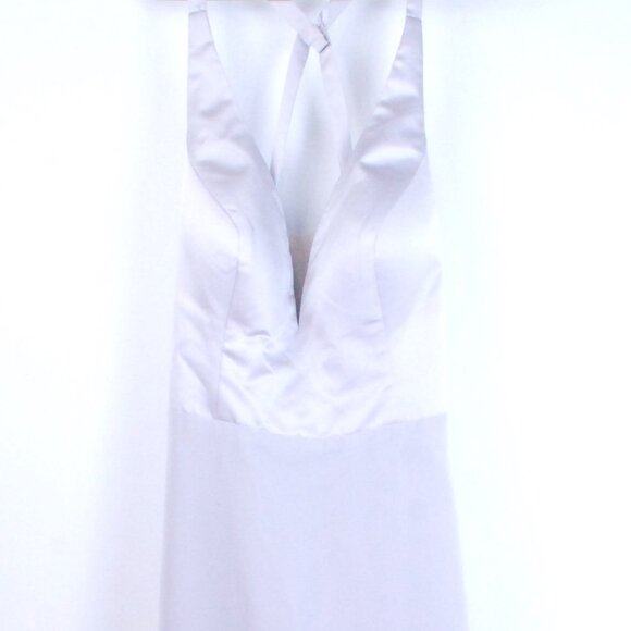 NWT Sorella Vita Satin and Chiffon Bridesmaid Dress Platinum Wedding Gala Ball - Picture 4 of 16